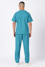 Prime – Men's V-Neck Scrub - 7 Pocket - Aqua