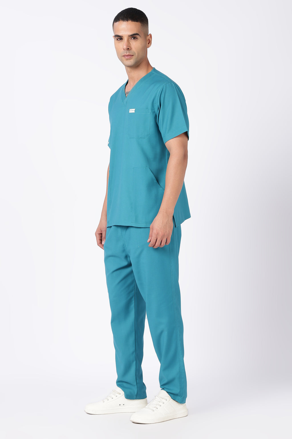 Prime – Men's V-Neck Scrub - 7 Pocket - Aqua