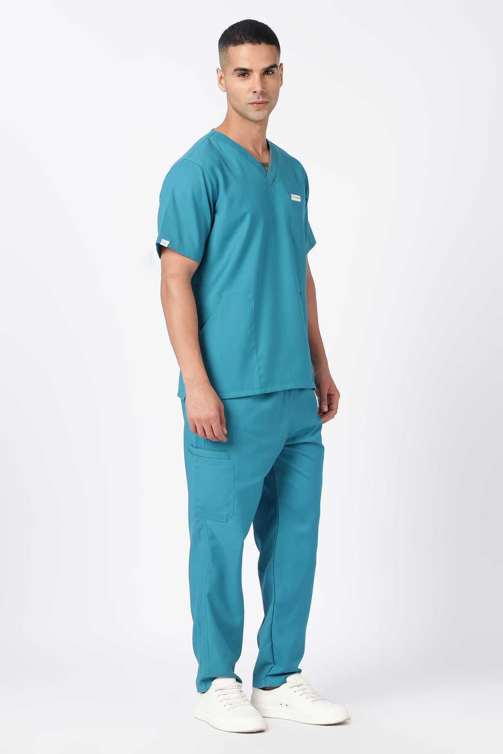 Prime – Men's V-Neck Scrub - 7 Pocket - Aqua
