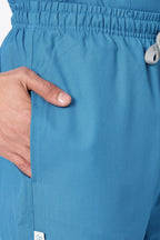 Prime - Men's V-Neck Scrub - 7 Pocket - Teal Blue