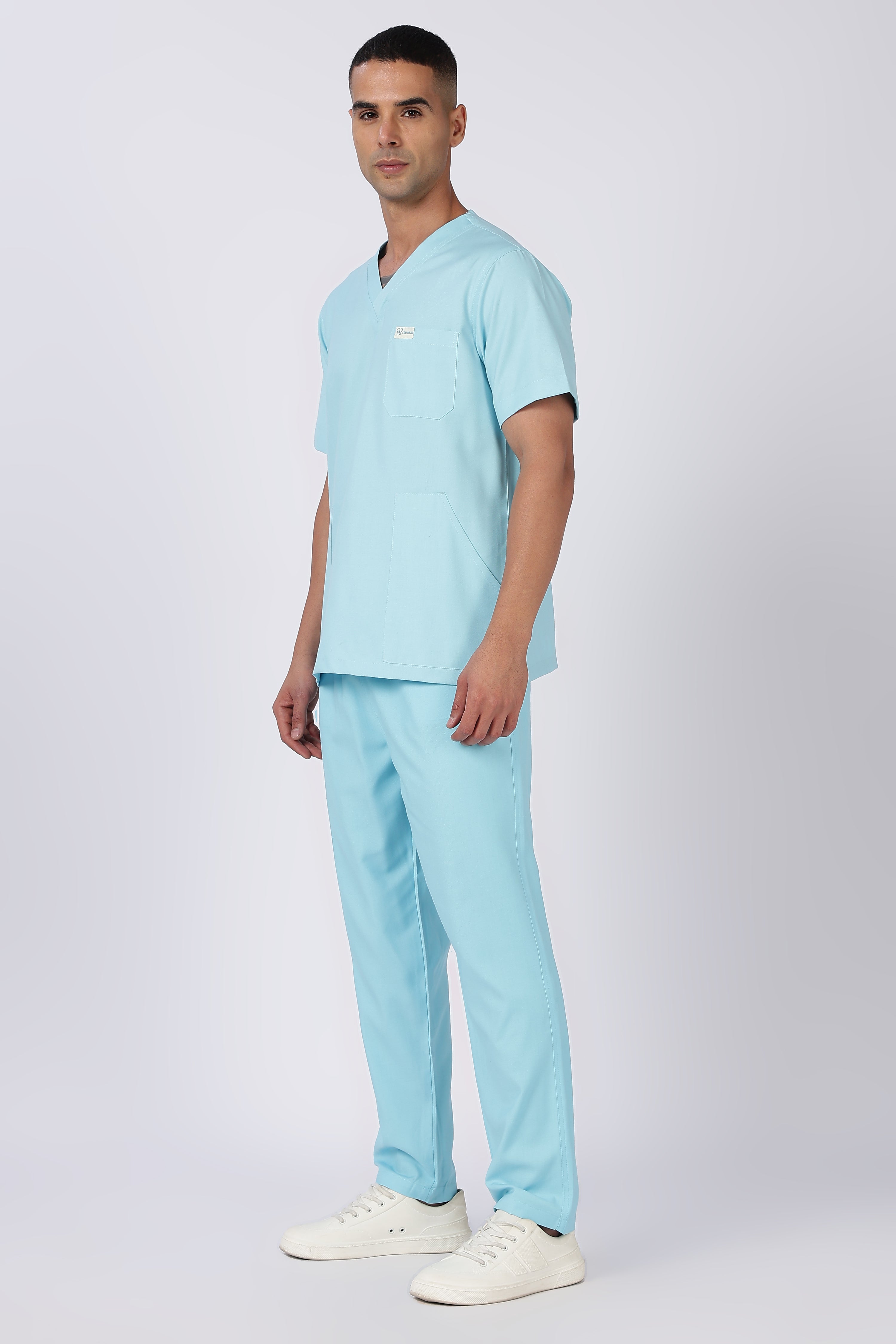 Prime - Men's V-Neck Scrub - 7 Pocket - Eucalyptus