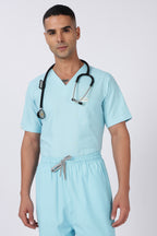 Prime - Men's V-Neck Scrub - 7 Pocket - Eucalyptus