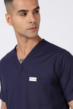 Prime - Men's V-Neck Scrub - 7 Pocket - Navy