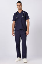 Prime - Men's V-Neck Scrub - 7 Pocket - Navy