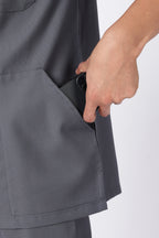 Prime – Men's V-Neck Scrub - 7 Pocket - Steel Grey