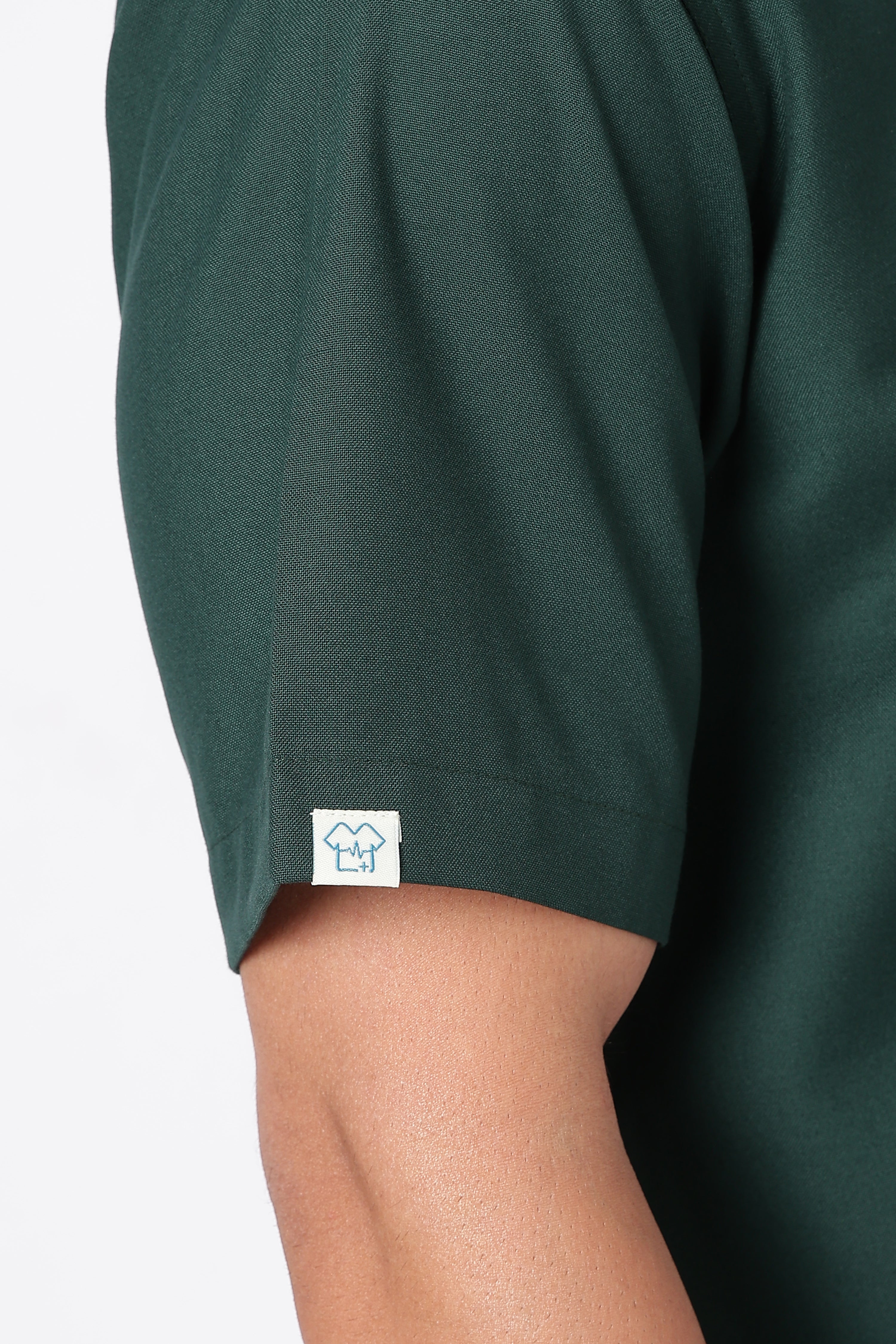 Prime – Men's V-Neck Scrub - 7 Pocket - Bottle Green