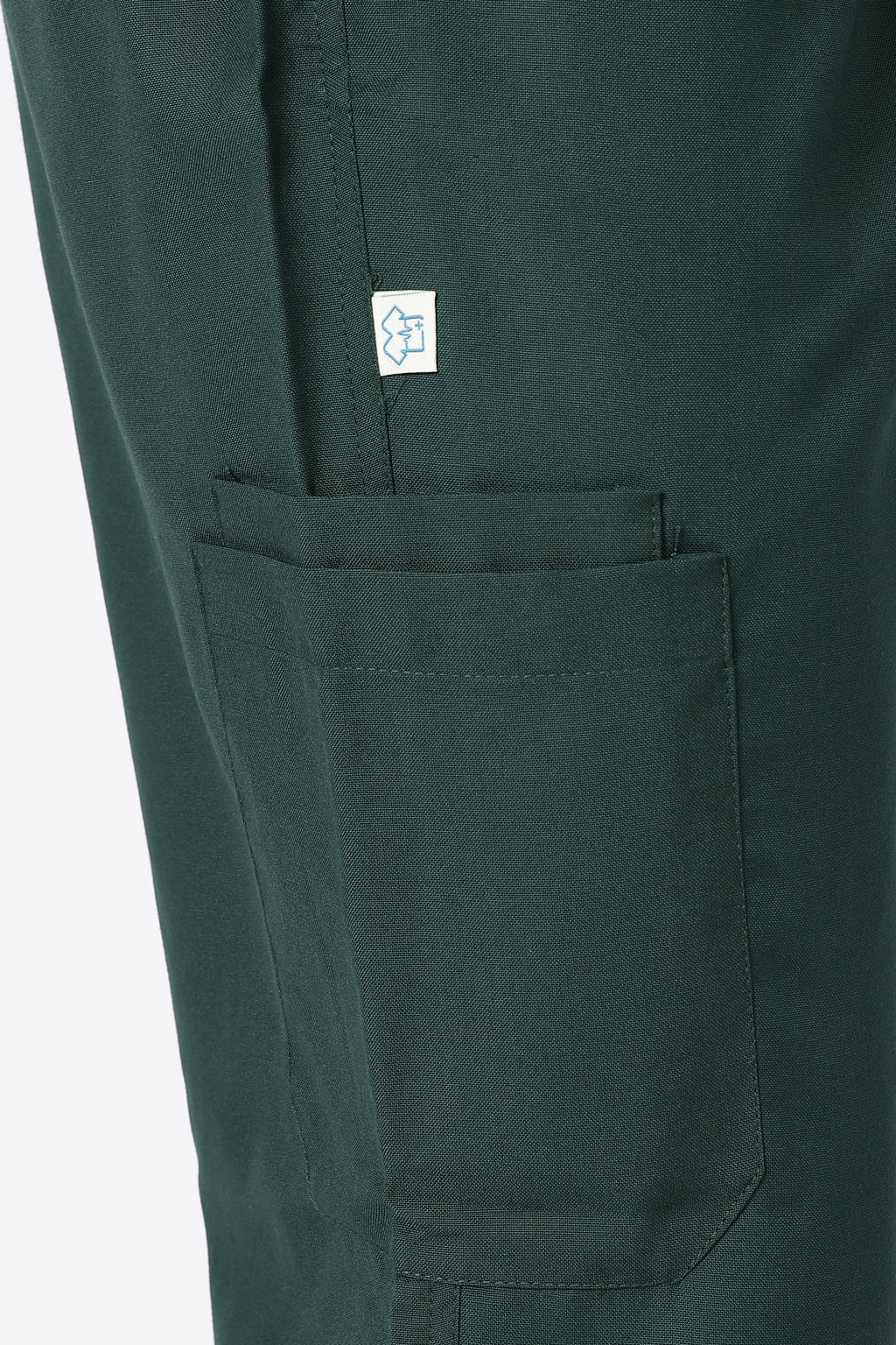 Prime – Men's V-Neck Scrub - 7 Pocket - Bottle Green