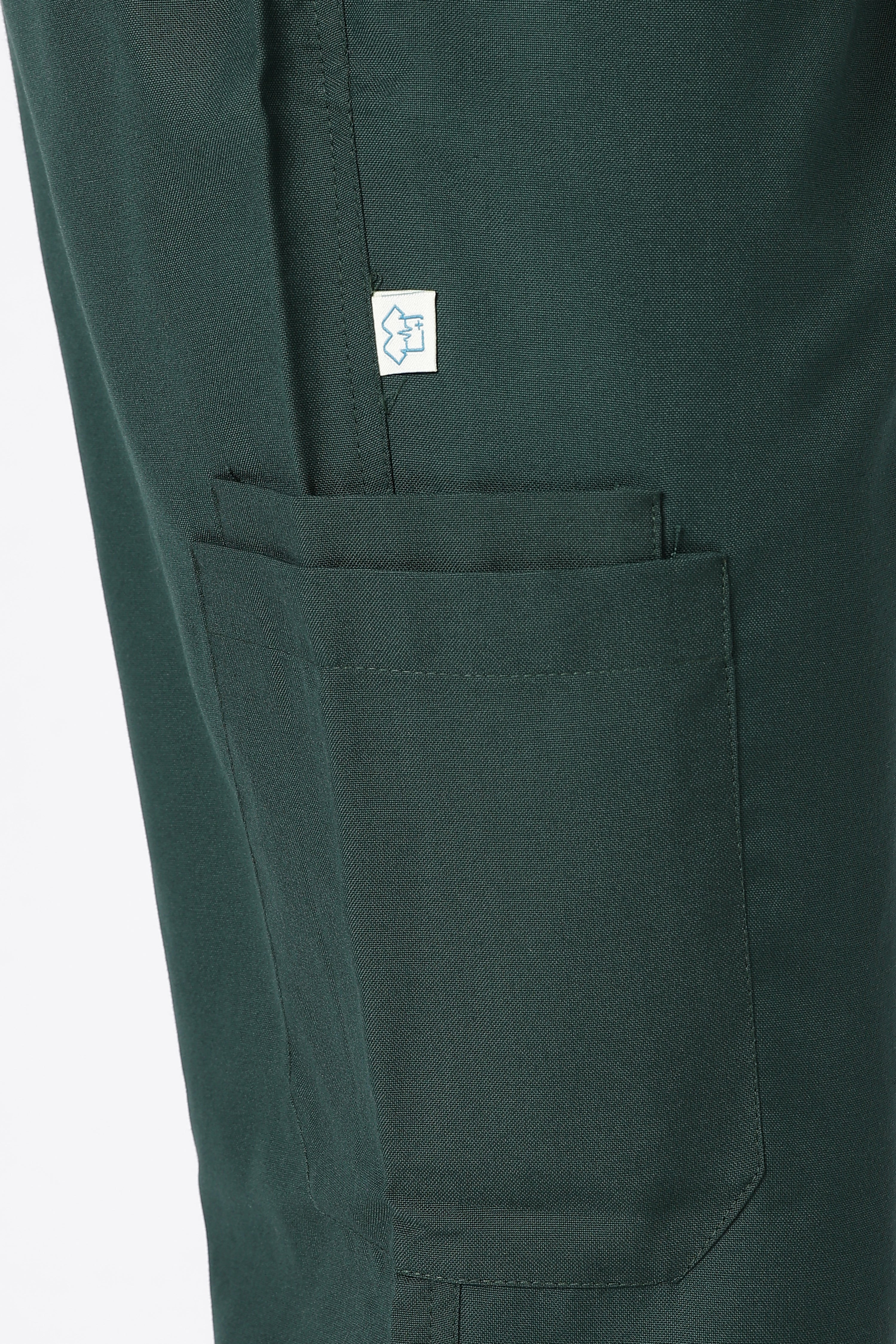 Prime – Men's V-Neck Scrub - 7 Pocket - Bottle Green