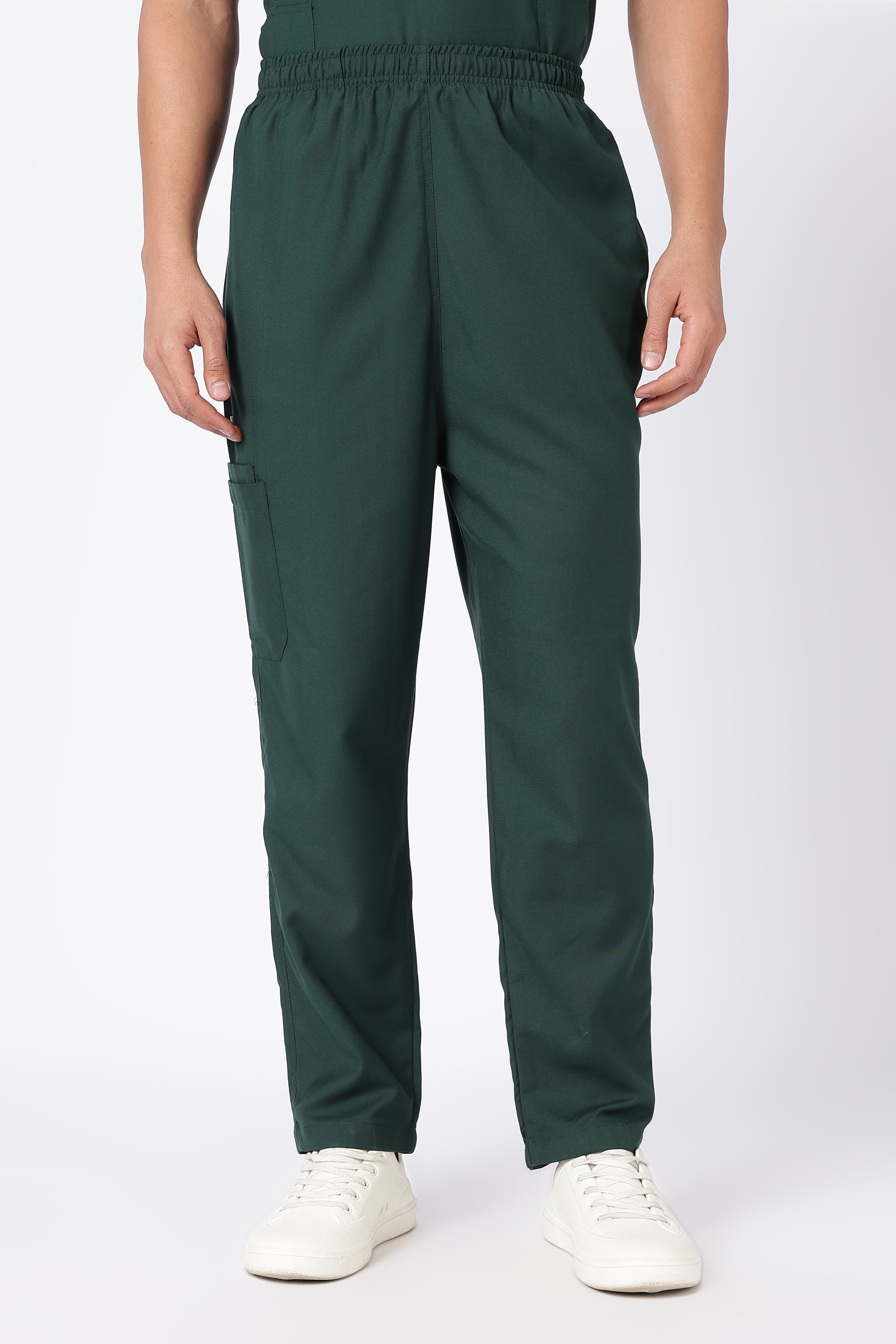 Prime – Men's V-Neck Scrub - 7 Pocket - Bottle Green