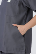 Prime – Women's V-Neck Scrub - 7 Pocket - Steel Grey