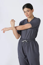 Prime – Women's V-Neck Scrub - 7 Pocket - Steel Grey