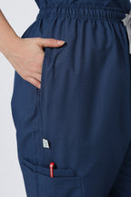 Prime – Women's V-Neck Scrub - 7 Pocket - Dark Blue