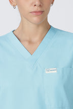 Prime – Women's V-Neck Scrub - 7 Pocket - Eucalyptus