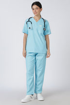 Prime – Women's V-Neck Scrub - 7 Pocket - Eucalyptus