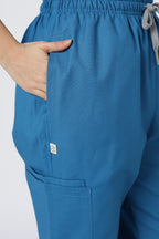 Prime – Women's V-Neck Scrub - 7 Pocket - Teal Blue