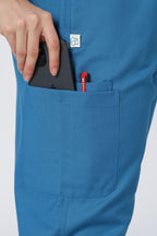 Prime – Women's V-Neck Scrub - 7 Pocket - Teal Blue