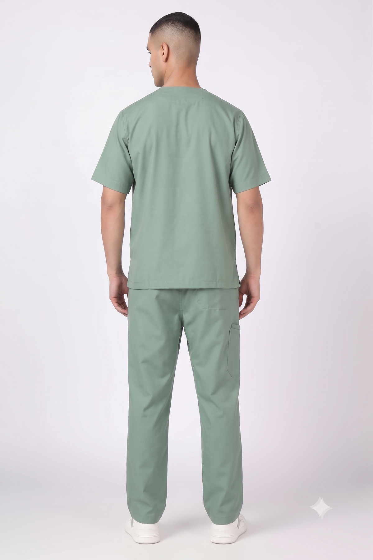 Supreme – Men's V-Neck Scrub - 5 Pocket - Beetle Green