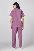 Prime – Women's V-Neck Scrub - 7 Pocket - Rose Violet