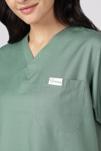 Supreme – Women's V-Neck Scrub - 5 Pocket - Beetle Green