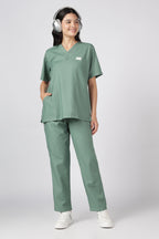 Supreme – Women's V-Neck Scrub - 5 Pocket - Beetle Green